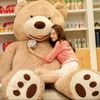 1pc 100-260cm Björn Hudförsäljning Toy Stor Storlek Amerikanska Giant Teddy Bear Coat Fabrikspris Födelsedag Alla hjärtans gåvor för tjejleksaker