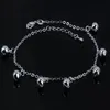 Anklets 체인 925 스털링 실버 간단한 구슬 펜던트 Anklet 아름다움 패션 섹시한 발 문신 해변 발목 팔찌