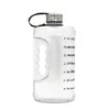 Motivational Gallon Water Bottle Time Marker BPA Free Large Reusable Sport Water Jug with Handle for Fitness Outdoor