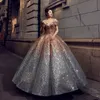 Glitzernde Ballkleid-Abschlussballkleider 2021 mit Pailletten, ärmellos, Hofschleppe, Abendkleider, formelle Kleidung für Damen, echte Fotos