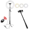 Ring Light 26cm Selfie Ringlight met Stand Tripod Stick YouTube Light Kit Ring Lamp 10Inch 5600K Licht Nieuw voor korte video