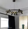 Lustre de sala de estar estilo industrial americano lustre simples holofote moderno decoração criativa luz lâmpadas de reunião de escritório nórdico