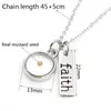 Pendentif Colliers Villwice Faith comme petit collier de graines de moutarde chaîne en acier inoxydable bijoux d'inspiration chrétienne cadeau 235g