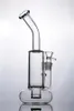 Base de bóia narguilé Bong Tornado Cyclone Bong Oil Rig Recycler Dab Rig Bongs de água de vidro grosso com prego