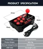 4-in-1 Retro Station Arcade Station USB Przewodowy Rocker Fighting Stick Gra Joystick Controller do Switch Games Console VS X12 X40 Facetry
