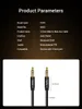 Topk Jack 3 5 오디오 케이블 3 5mm 스피커 라인 보조 케이블 전화 Samsung Xiaomi OnePlus Car Male to Male Cable176C5787330