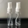 小さい30ml 50ml 60ml 100ml空の透明なペットプラスチックボディスプレーボトルルーム消毒剤細かいミストスプレーボトル卸売