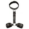 SM Bondage RESTRAINTES HAUFFES FETISHES CHEURS CUFFS BDSM BLEST SET PU Cuir à main Bondage adulte pour les couples Y2011182578457