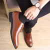 2020 Oxford chaussures pour hommes chaussures habillées en cuir noir de luxe fête de mariage chaussures hommes Sapato Social Masculino