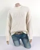 Frauen Sweaters Logami Frauen und Pullover Langarm gestrickt lose Pullover Damen Fall Pullover Fashion 220829