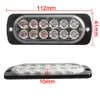 12 Led Notfall Licht 12-24V Bar Bernstein Auto Lkw Seite Marker Blinker Bar Indikatoren Lampe Gefahr leuchtfeuer Warnlampen