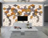 クラシック3D壁紙スクエア3 d幾何学図形壁紙屋内テレビ背景壁装飾家の装飾3D壁紙