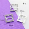 10 unids/set variedad de hebillas de diamantes de imitación tarjeta de invitación de boda decoración DIY accesorios para el cabello