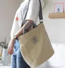 Дизайнер - корейский холст плеча дизайнер мешок сумка женщин простая сумка для печати