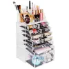 12 gavetas de contêineres organizador de maquiagem armazenamento jóias caixa de caixa acrílico US Y200111