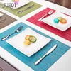 1pcs Placemats PVC Placemat Bar Mat Plate Mat Table Mat Set Kitchen Hot Pads Square Mats Pads