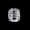 Novo Diamond Loop Quartz Banger com bolha de vidro Carb CapInsert 10mm 14mm 18mm 4590 Quartz Banger Nails para vidro Bongos de água Dab Rigs