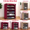 Dustproof Large Size Non-Woven Fabric Shoes Rack Shoes Organizer Home Bedroom Dormitory Shoe Racks Shelf Cabinet 4/5/6 Layers Y1128