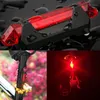 Portable USB Rechargeable Bike Bicycle Tail Rear Safety Warning Light Taillight Lamp Super Bright LORS889 Headlamps