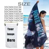 Towel DIY Image Print Custom Bath Personalized Customized Beach Towels Micro Fiber Washcloth Washrag Corporate Gift With 201217