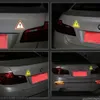 1Piece Car Universal Reflective Stickers Car Bodywork Decorative Paster Motorcycle Triangle Warning Label DIY Reflective Warning Sticker