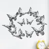 3d ihålig fjäril papper klippa vägg klistermärken dekorativa klistermärke simulering fjärilar dekoration dekaler bröllopsferie bakgrund