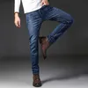 Thoshine marque été hommes mince jean coupe maigre mode Style Denim crayon pantalon élastique mince pantalon décontracté Stretch 220328