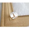 Kinel Genuine 925 Sterling Silver Ring Irregular Fashion Korea 14K Jewelry Wedding Party Frendies Ring1