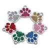 Wholesale Paw Pendant Dog ID Tag Custom Plate Personalized Engraved Puppy Collar Tags Pet Accessories For s LJ201111