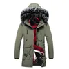 Män tjock parka kappa mens vinter varm huva päls krage parkas manlig multi pocket parkas coat jaqueta masculina bomber 201119