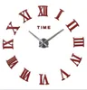 Promozione 2020 Nuovo orologio da parete fai da te home decor grande specchio romano moda moderno orologi al quarzo soggiorno orologio da giardino spedizione gratuita