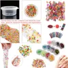72/73 Paket Yapma Kitleri Malzemeleri Slim Sayfalar Için Charm Fishbowl Boncuk Glitter İnciler DIY El Yapımı Renk Köpük Topu Malzeme Seti LJ200907