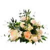 Dostosuj 40 cm sztuczny stół o sztucznym stole o róży wystroju kwiatowe kulki centralne