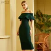 Adyce 2020 New Summer Women Green Off Shoulder Bandage Dress Sexy Short Sleeve Midi Club Celebrity Evening Runway Party Dresses1