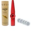 Zebra Metal Kazoo Lightweight Portátil para Instrumento de Flauta Iniciante Amantes de Música Instrumento de Woodwind Design Simples Design Simples