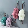 Large Bath Sponge Shower Puff Ball Exfoliating Body Back Scrubber for Men Women Long Baths Ball with Handle WH0489