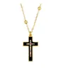 collier croix strass diffuseur d'huile essentielle cristal plaque d'or croix pendentif collier bijoux pour femme et homme