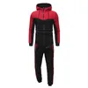 Mäns Tracksuits 2 Pieces Höst Running TrackSuit Men Zipper Hoodie Jacket Sweatshirt + Pants Sports Set Gym Kläder Herr Sportkläder Outfit 3