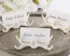 Bröllopsdekoration Resin Antler Place Card Hållare för bröllopsfavoriser tillbehör grossist