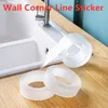Duvar Çıkartmaları 1 ADET Seramik Sticker Köşe Hattı PVC Su Geçirmez Mutfak Bant Kendinden Yapışkanlı Şeffaf Malzemeleri