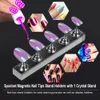Transparent akryl nagelhållare falsk nagelstativ manikyr naglar övningsbräda