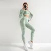 Ioga conjunto feminino roupas fitness de fitness yoga bra esporte mangas compridas tops camuflage ginástica calças de ginástica