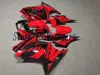 Kit de justo para Kawasaki Ninja ZX250R ZX 250R 2008 2012 EX250 08 09 10 11 12 Wes02 Recebos pretos vermelhos definido