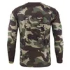 Men's Tactical Quick Dry Shirt Camouflage Camo Fitness Breathable Long Sleeve ops Outdoor Military US Army Combat Shirts 220125