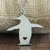 Симпатичные пингвин кулон ожерелье из нержавеющей стали Антарктические любители животных ювелирные изделия для женщин мужчины подруги подарки