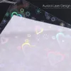 Aurora Laser Love Adesivi per unghie Super Flash Versatile Stella Decalcomanie Decorazione in pasta per unghie