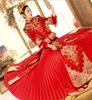 Vestido de novia estilo chino, trajes de brindis ajustados para novia, talla grande, boda china, fiesta de noche, espectáculo, kimono, traje de brindis para novia