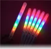 2021 Nowy gadżet 28175 cm Kolorowy światło LED STITH Flash Glow Cotton Candy Stick Stożek na koncerty wokalne nocne imprezy DH8400538