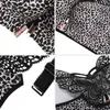 FallSweet Leopard Front Closure Bra Wireless Beauty Lace Back Bras for Women Plunge Push Up Underwear LJ200821