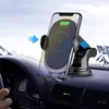 Chargeur de voiture sans fil Qi 10W tableau de bord d'évent charge rapide entièrement automatique pour apple iphone 12 13 téléphone de compatibilité universelle de 2,48 à 3,48 pouces